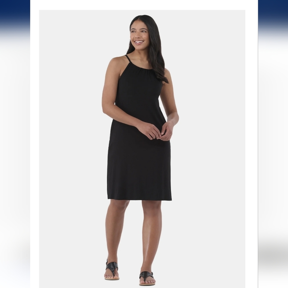 Chic Black Chemise Dress Size Large